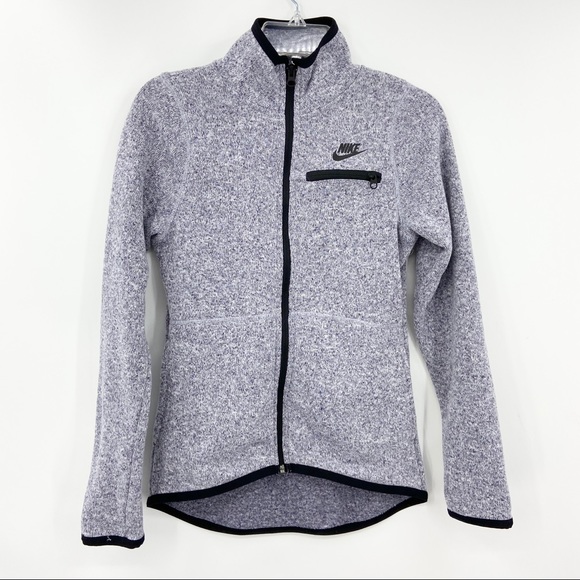 NIKE Purple Full Zip Fleece Summit Jacket - Picture 2 of 6